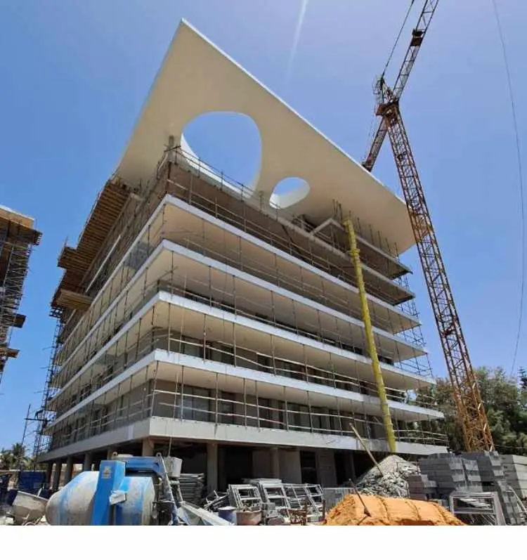 Immeuble résidentiel en construction à Dakar