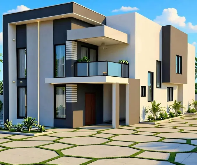 Villa contemporaine à étage